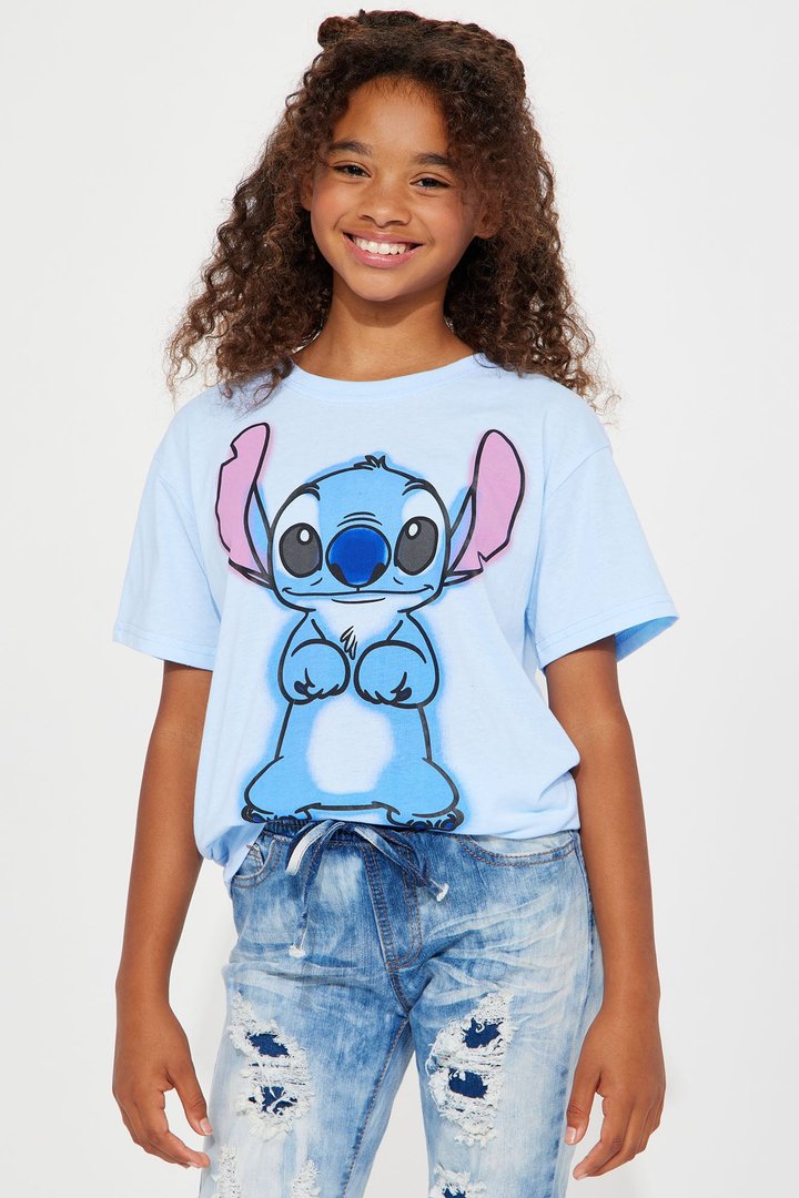 Mini Disney's Stitch Graphic Tshirt - Blue
