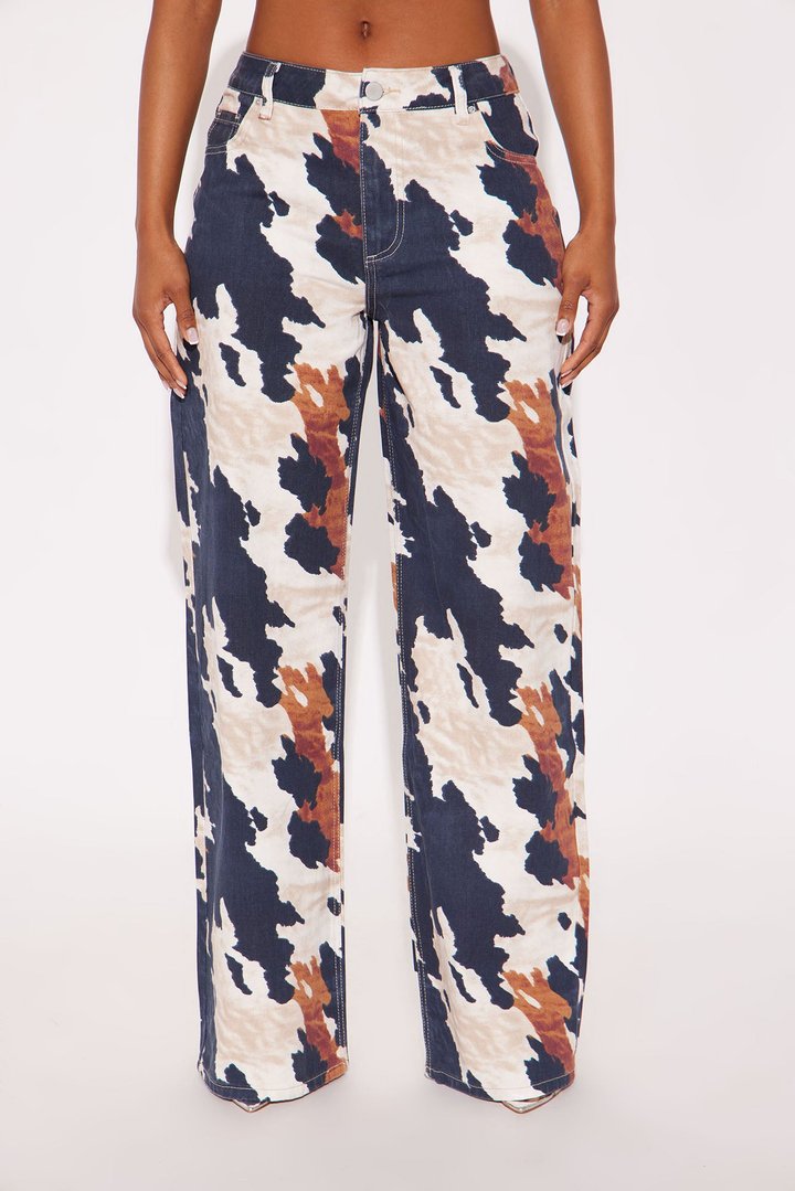 Dallas Artwalk Jeans - Brown/combo