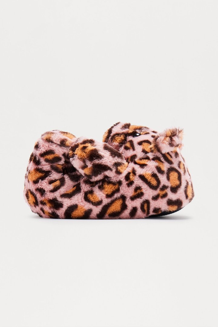 Cute And Cuddly Teddy Bear Slippers - Pink/combo