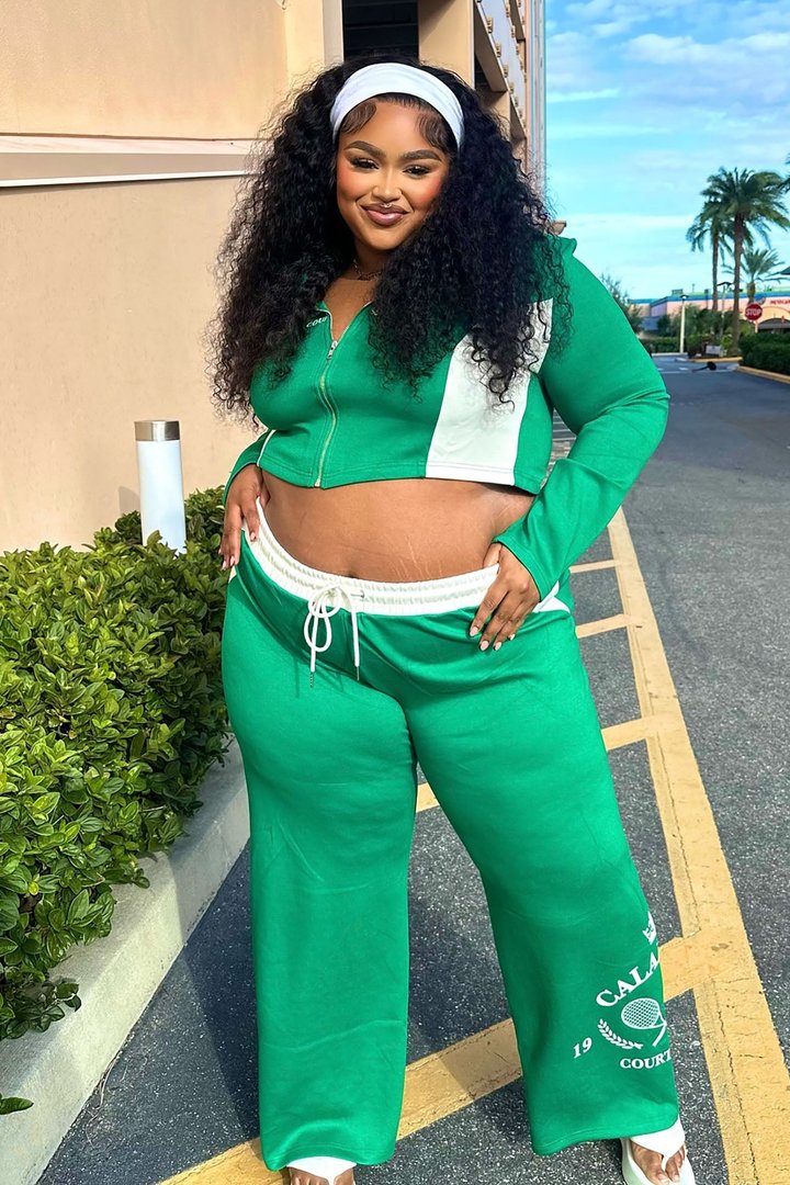 Calabasas Track Pant Set - Kelly Green
