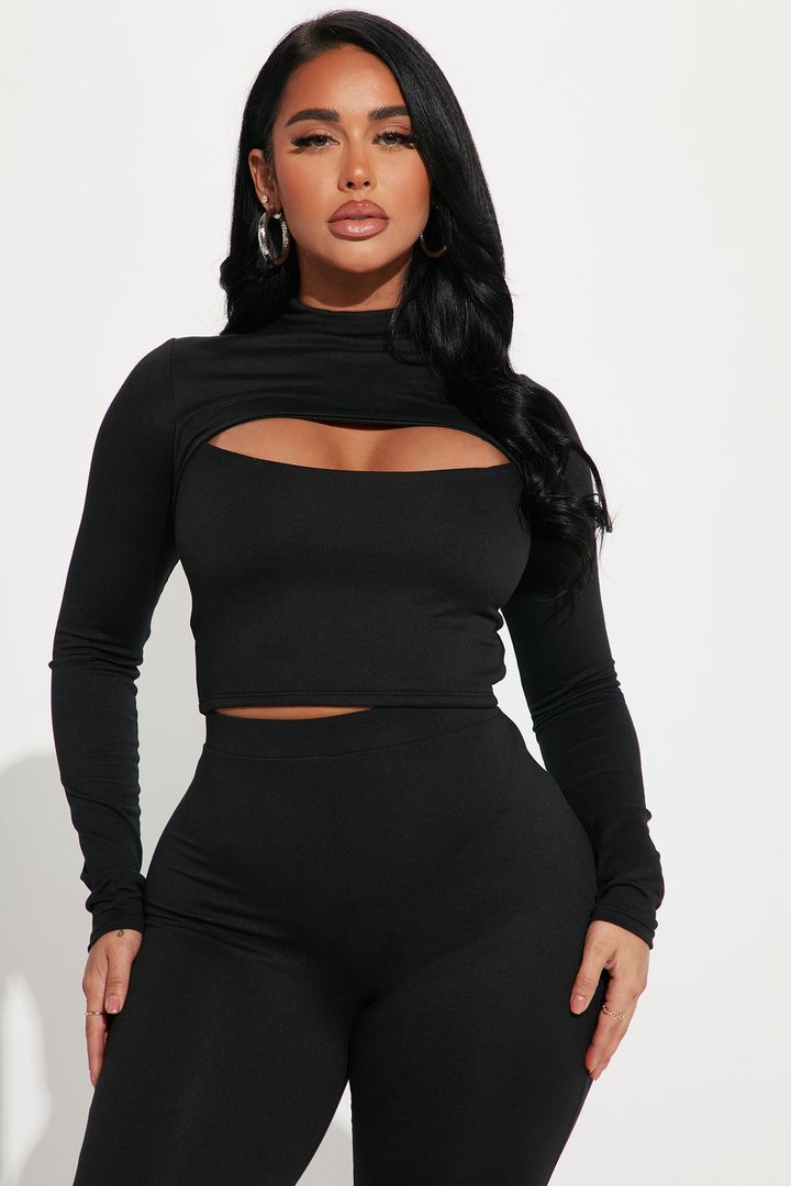 Baddie On The Go Legging Set - Black