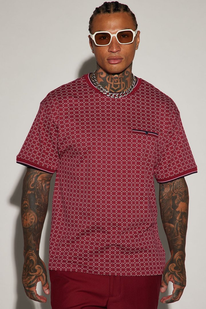 Grindin Short Sleeve Tee - Burgundy