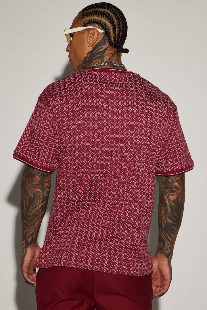 Grindin Short Sleeve Tee - Burgundy