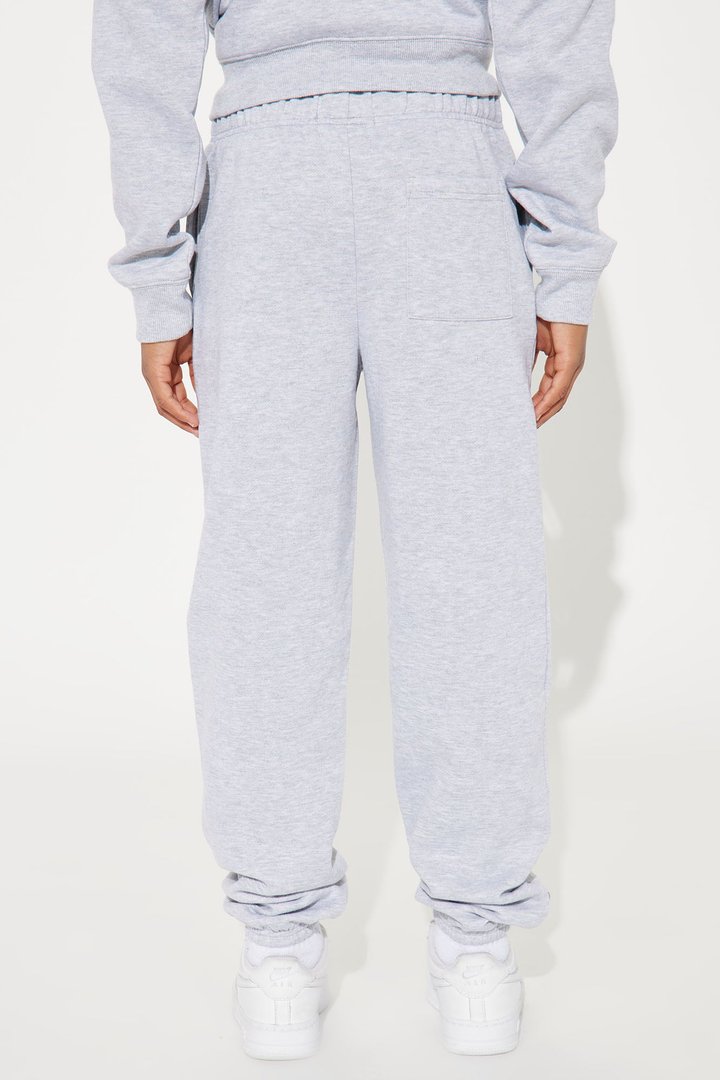 Mini Tyson Oversized Jogger - Heather Grey