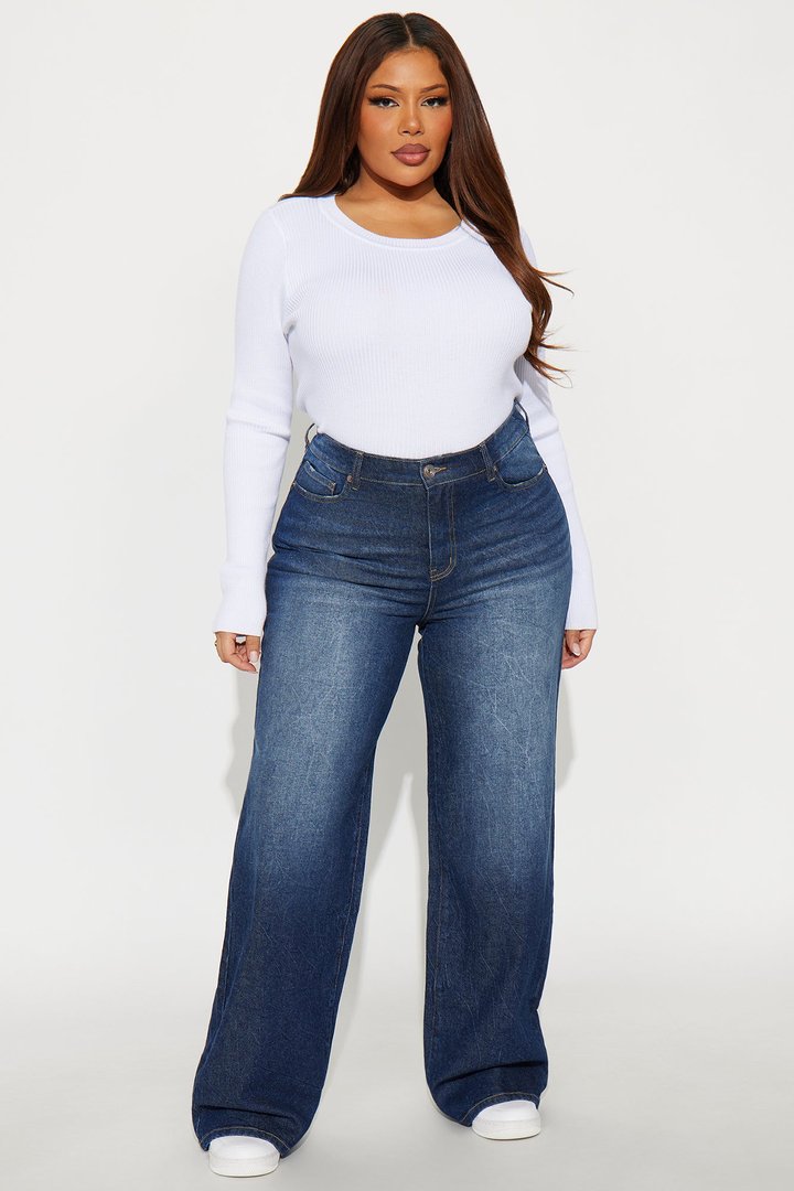 Shock And Awe Vintage Tinted Baggy Jeans - Dark Wash