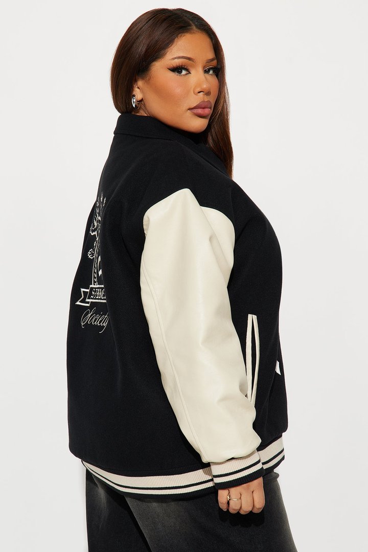 Sinner Society Varsity Jacket - Black/combo