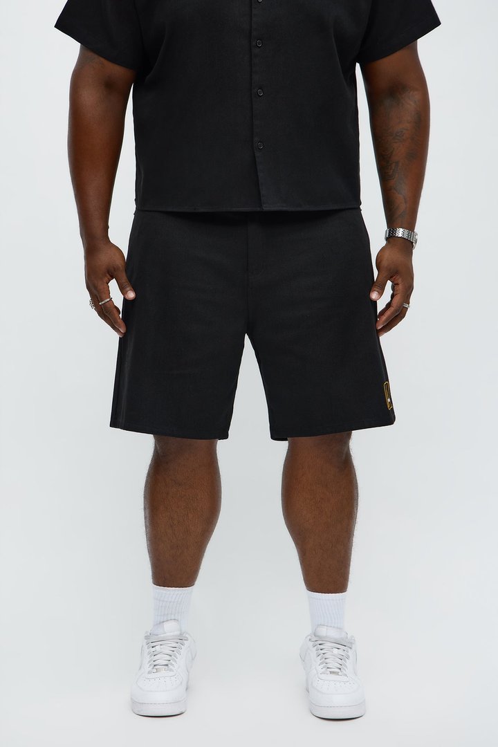 McDonalds Relaxed Denim Shorts - Black