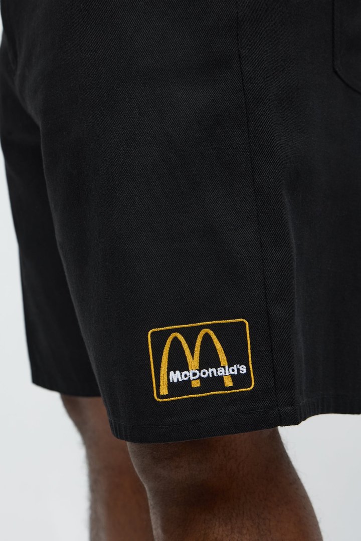 McDonalds Relaxed Denim Shorts - Black
