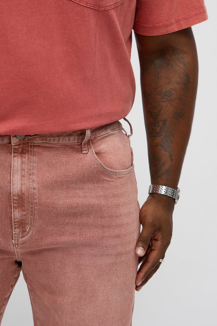 Mercer Slim Stretch Jean - Burgundy