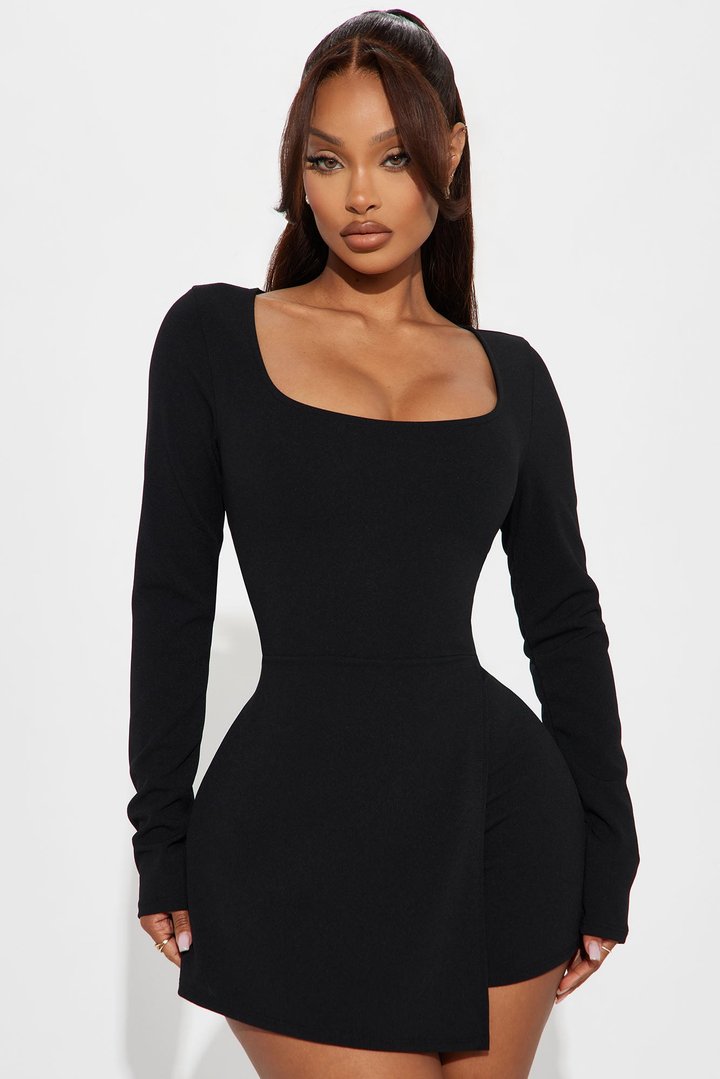 Lilybeth Romper - Black