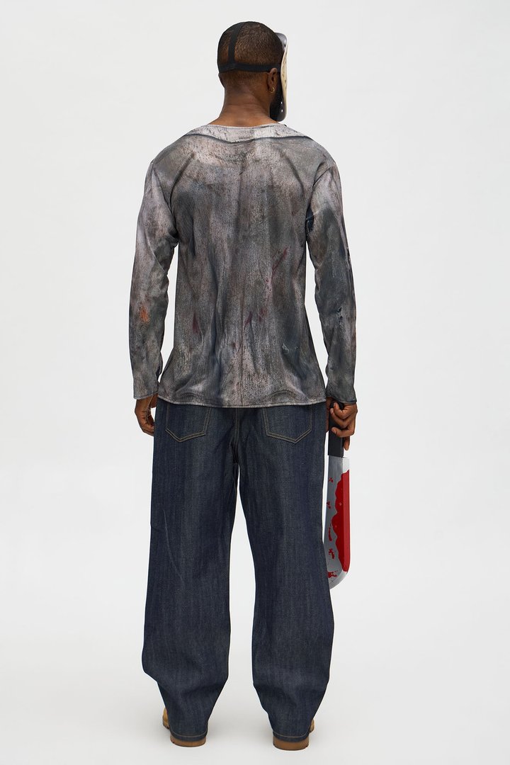 Jason Voorhees 2 Piece Costume Set - Grey