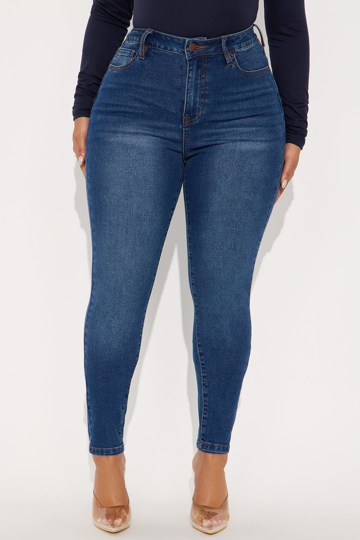 San Diego Sculpting High Rise Stretch Skinny Jeans - Dark Wash