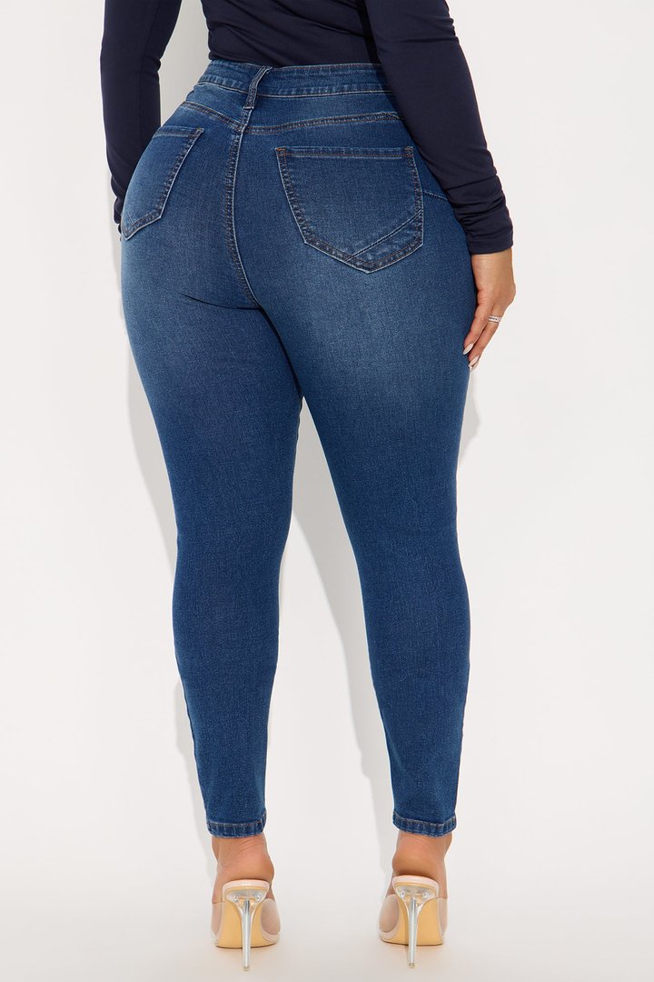 San Diego Sculpting High Rise Stretch Skinny Jeans - Dark Wash