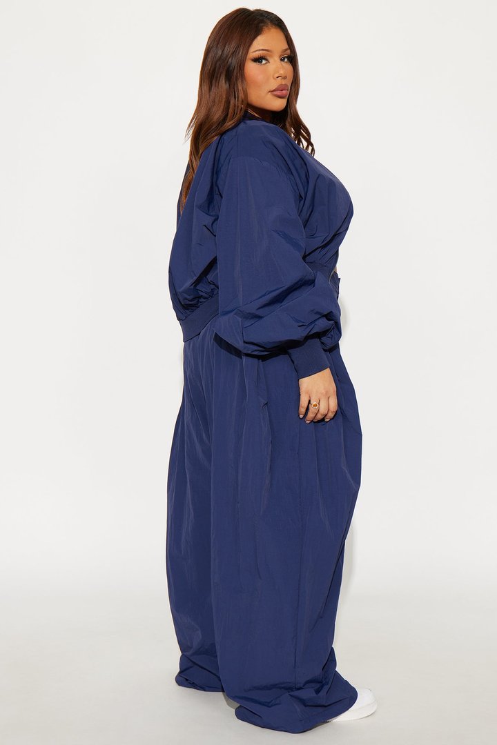 Do Not Disturb Mode Windbreaker Jacket - Navy