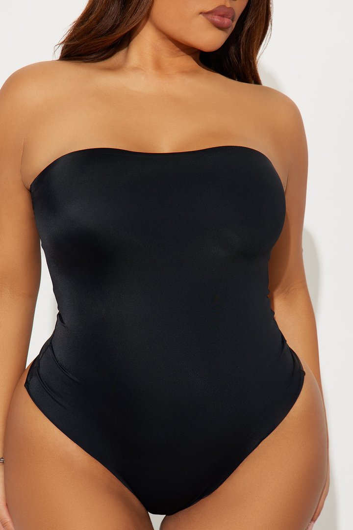 Feeling My Curves Shapewear Strapless Bodysuit - Black