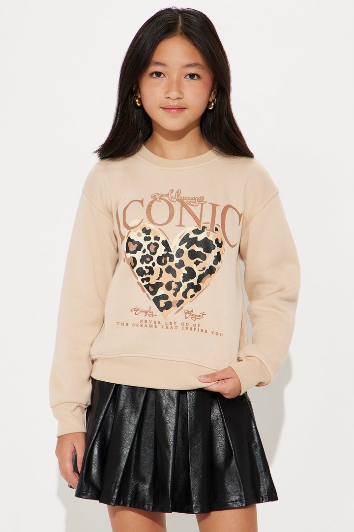 Mini Always Iconic Crew Neck Sweatshirt - Sand