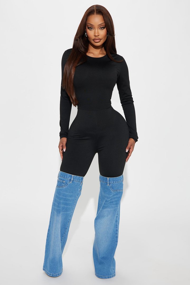 Feeling Some Type Of Way Jumpsuit - Black