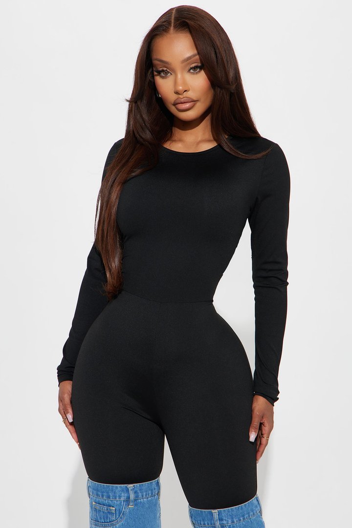 Feeling Some Type Of Way Jumpsuit - Black