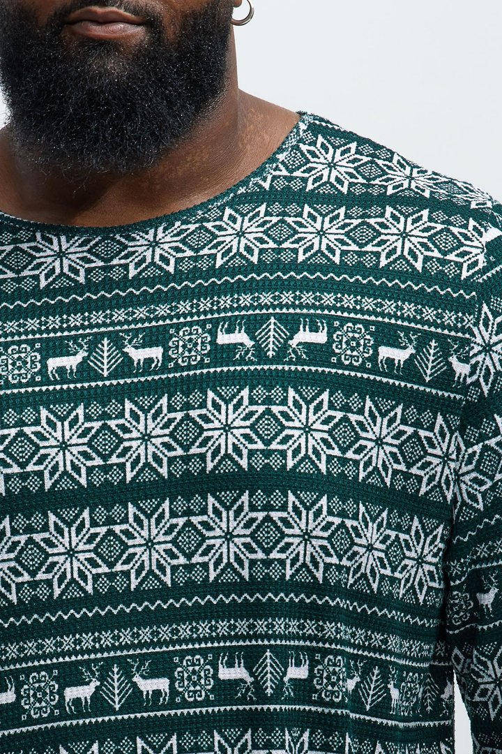 Holiday Feeling Christmas Holiday PJ Set - Green