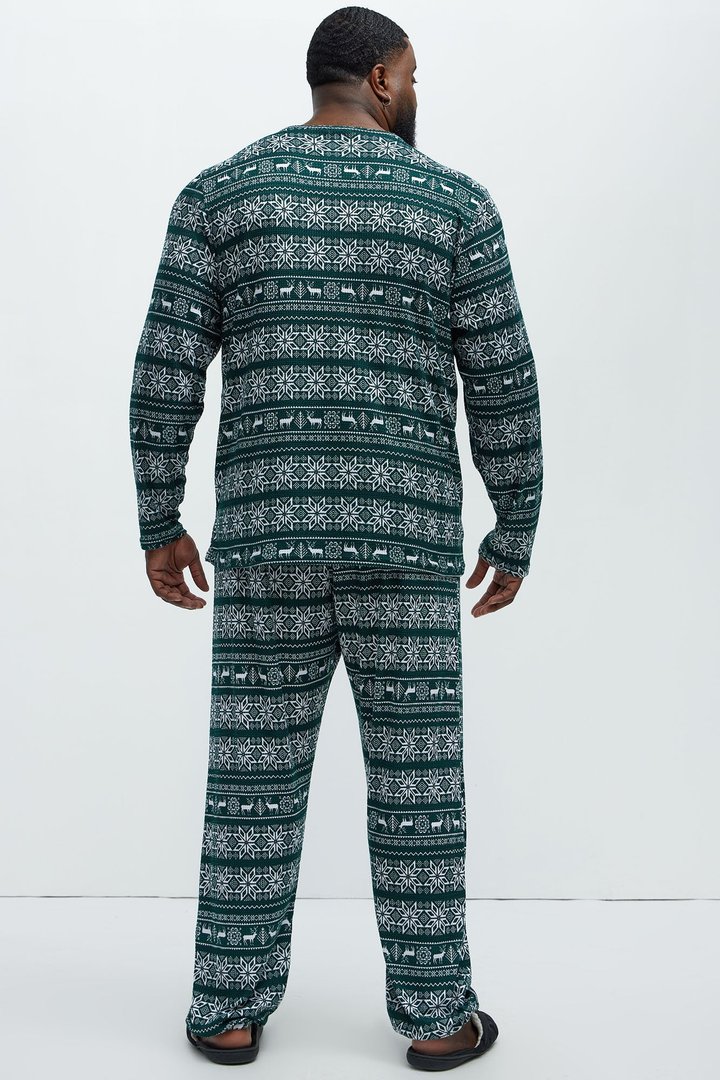 Holiday Feeling Christmas Holiday PJ Set - Green