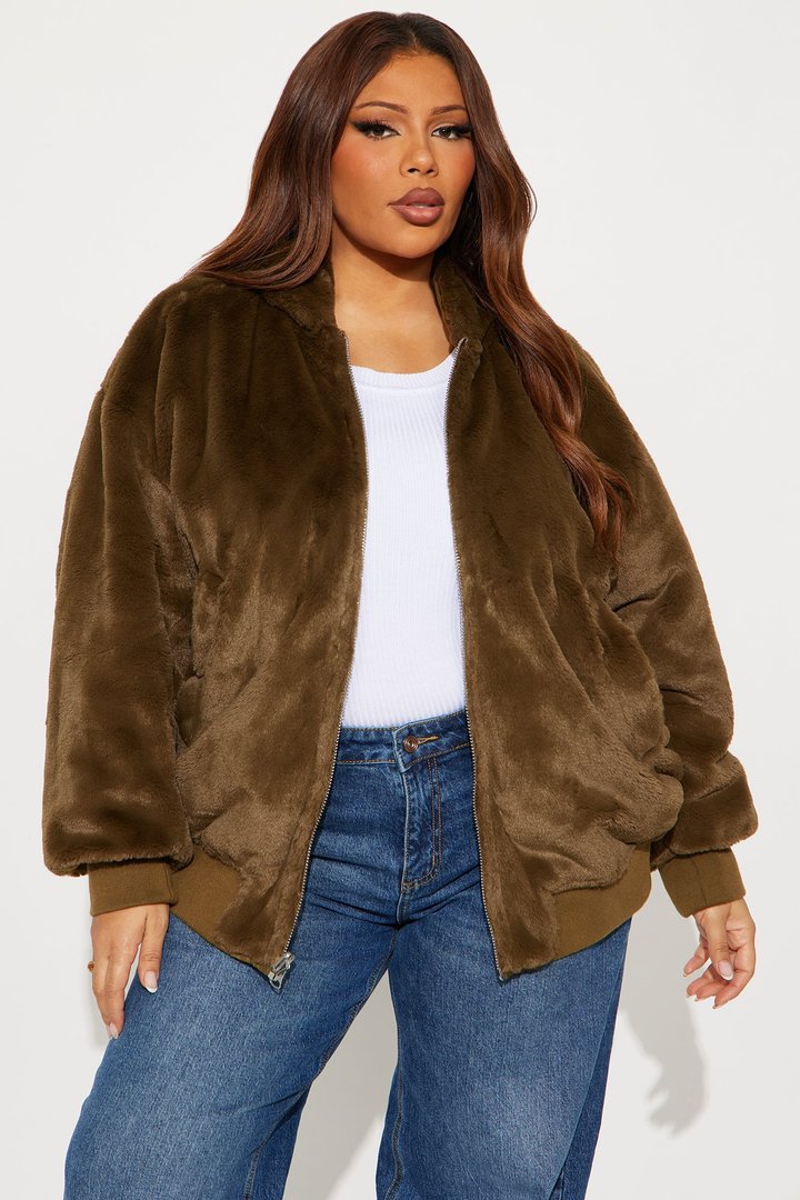 Kimmy Reversible Bomber Jacket - Olive