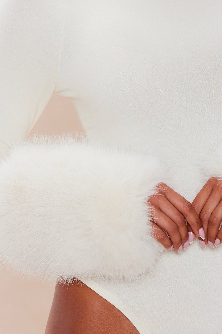 Moscow Fur Bodysuit - Cream