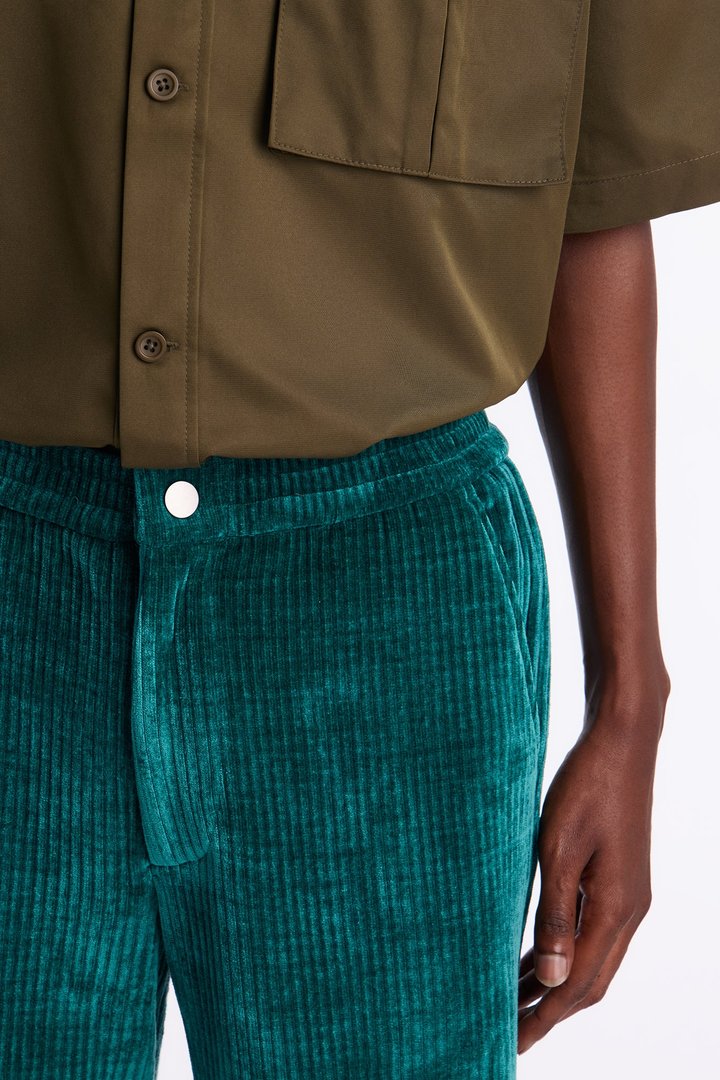 Straight Ashwood Cord Pant - Hunter Green