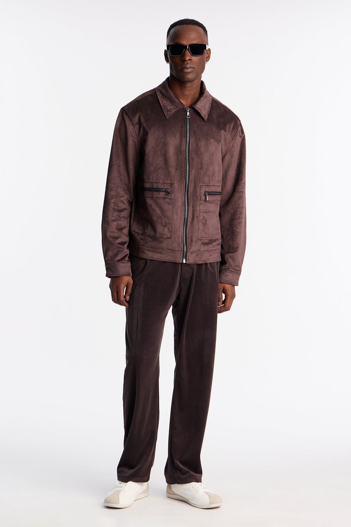 Michael Suede Jacket - Brown