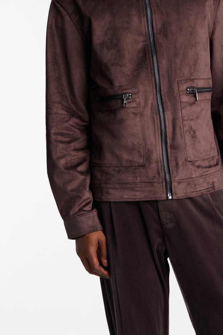 Michael Suede Jacket - Brown