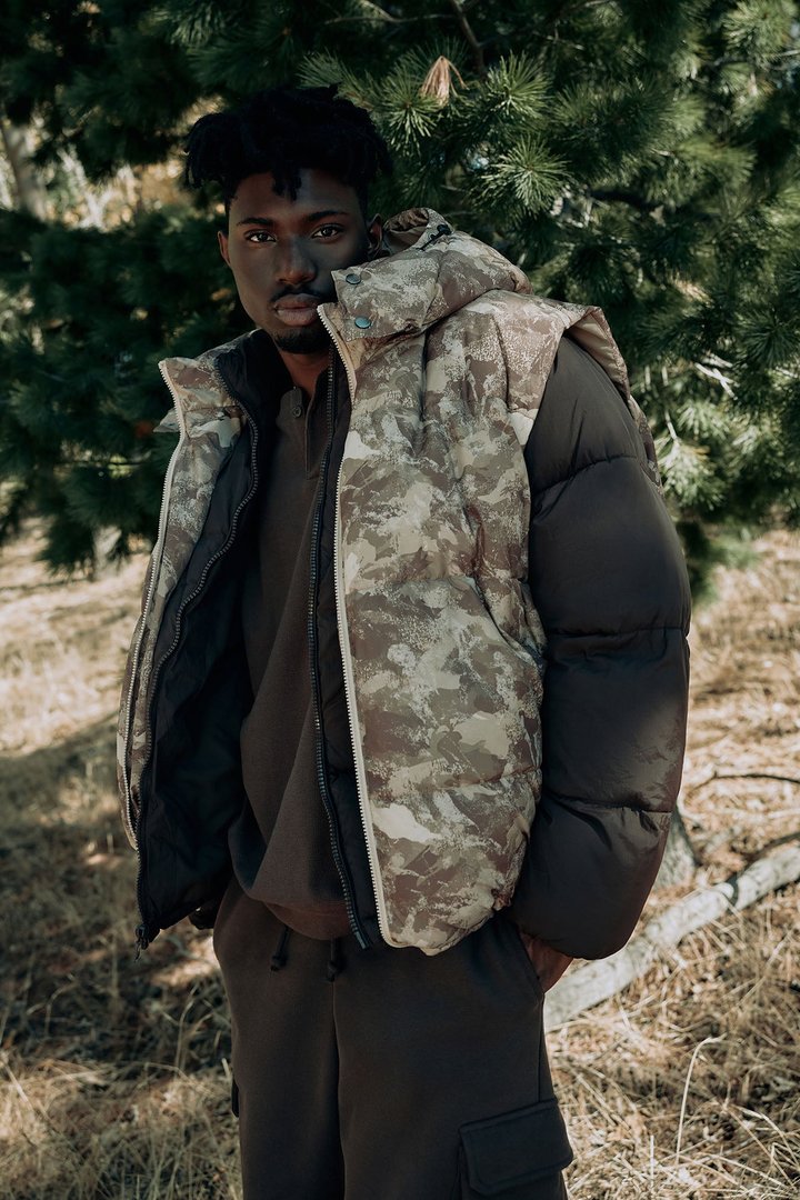Hooded Into The Trenches Puffer Vest - Brown