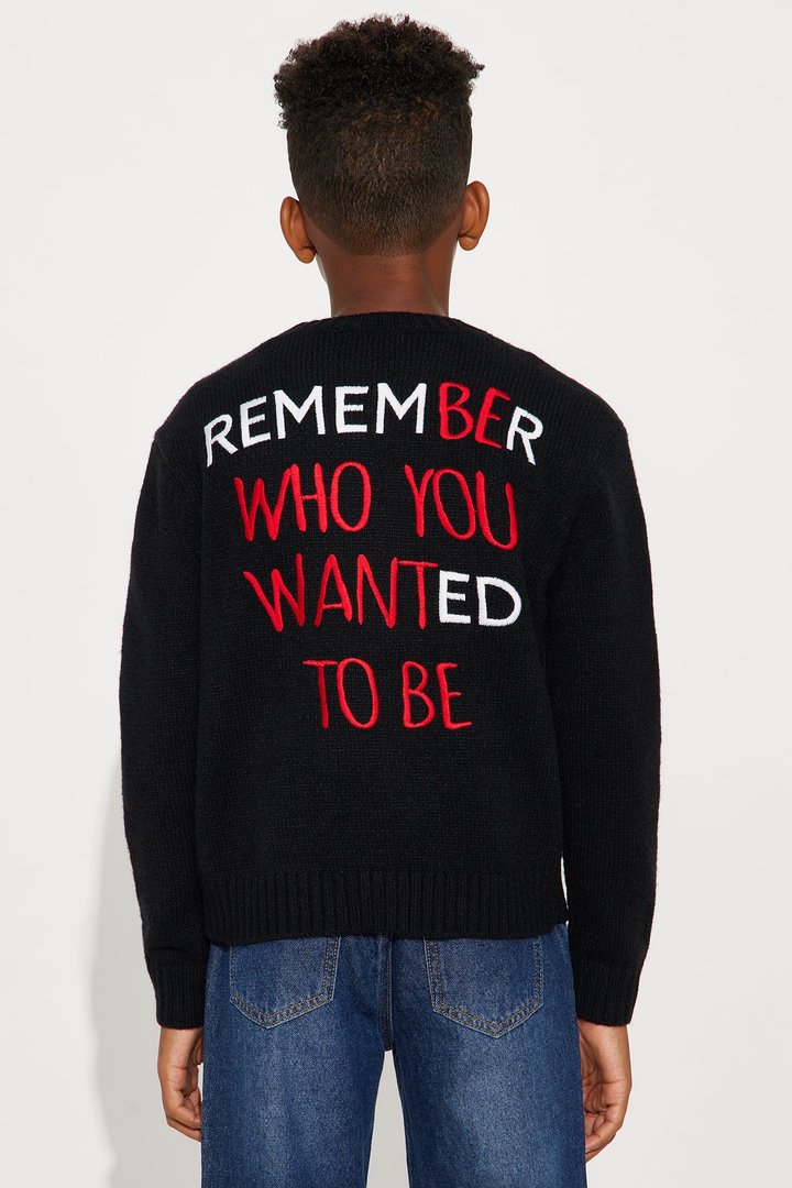 Mini Untold Truth Sweater - Black