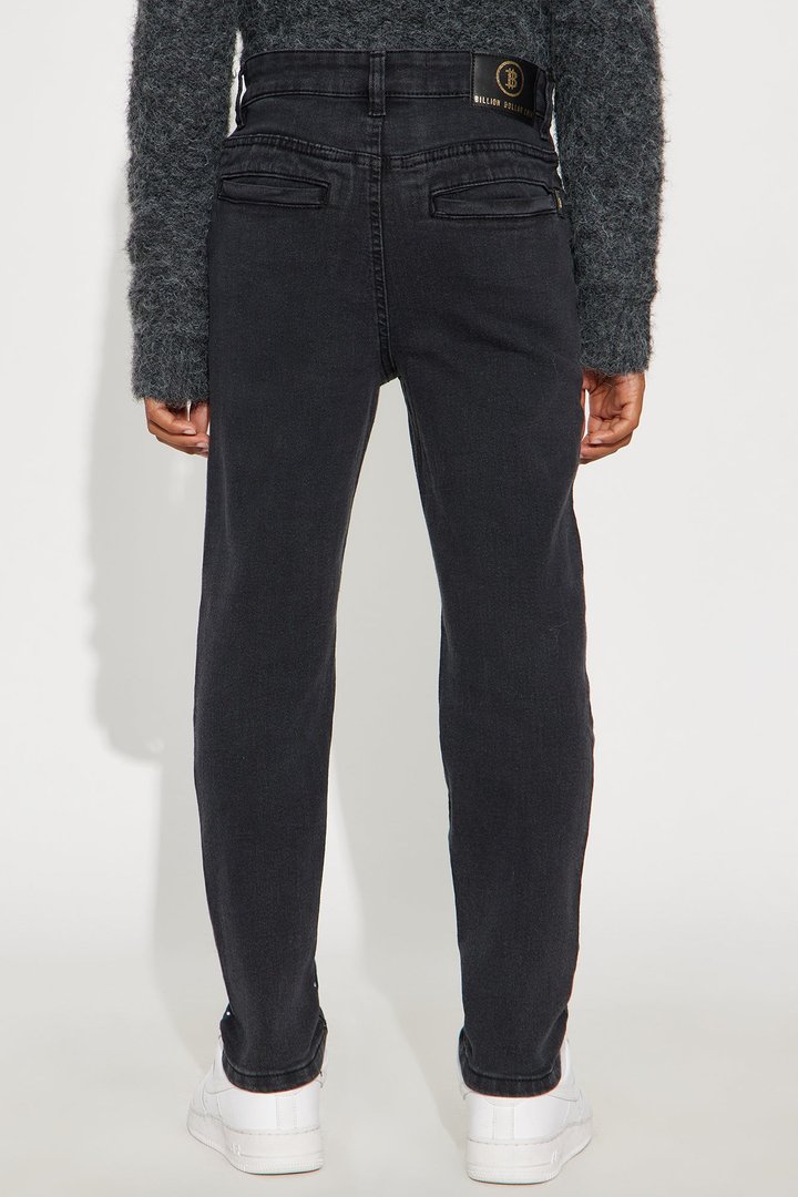 Mini Finezza Embellished Straight Leg Jeans - Charcoal