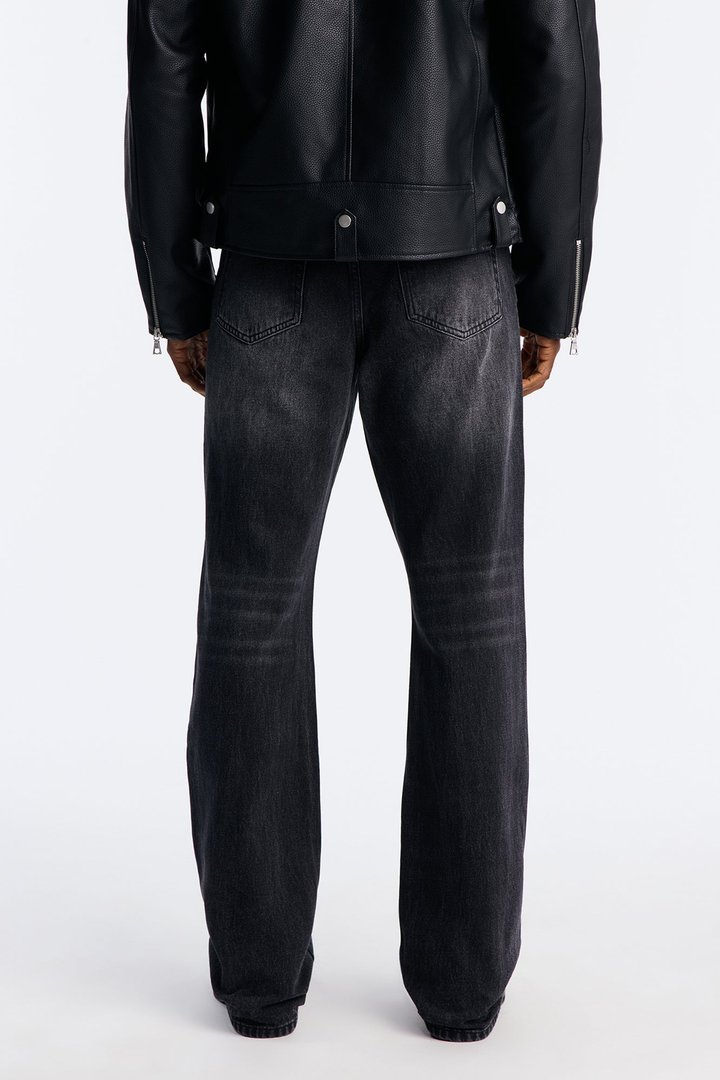 Stacked Slim Flare Blazing Star Jean - Black Wash