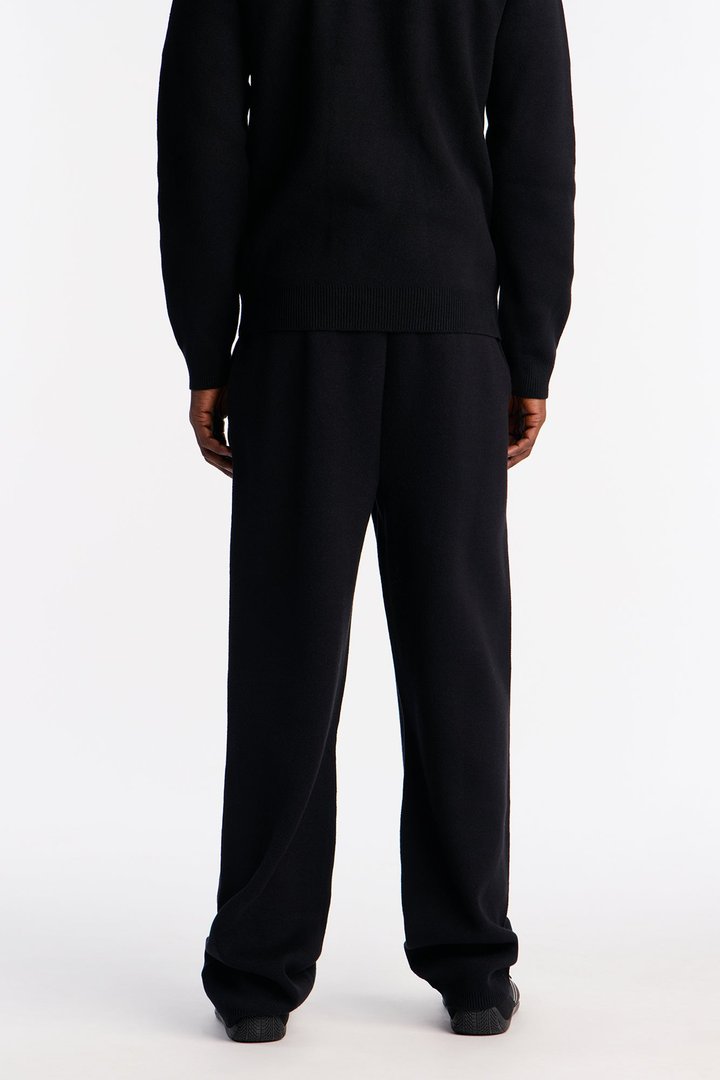 Recline Sweater Knit Sweatpants - Black