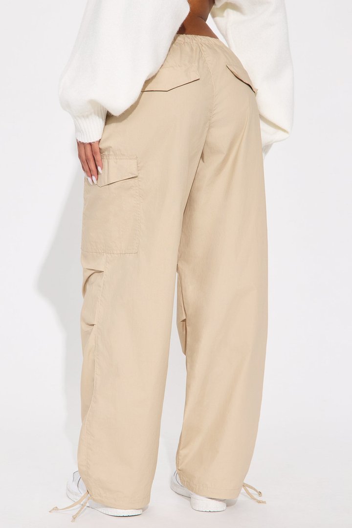 Street Smart Cargo Parachute Pant - Khaki