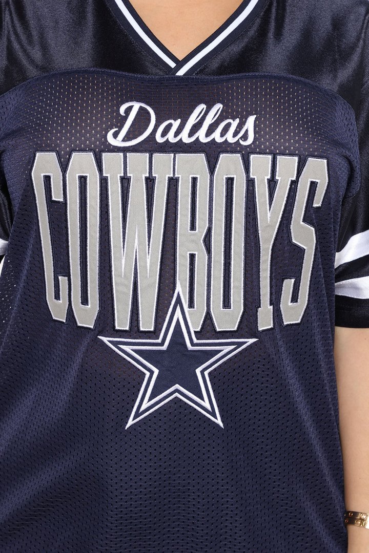 NFL Ain't No Rookie Cowboys Mesh Top - Navy