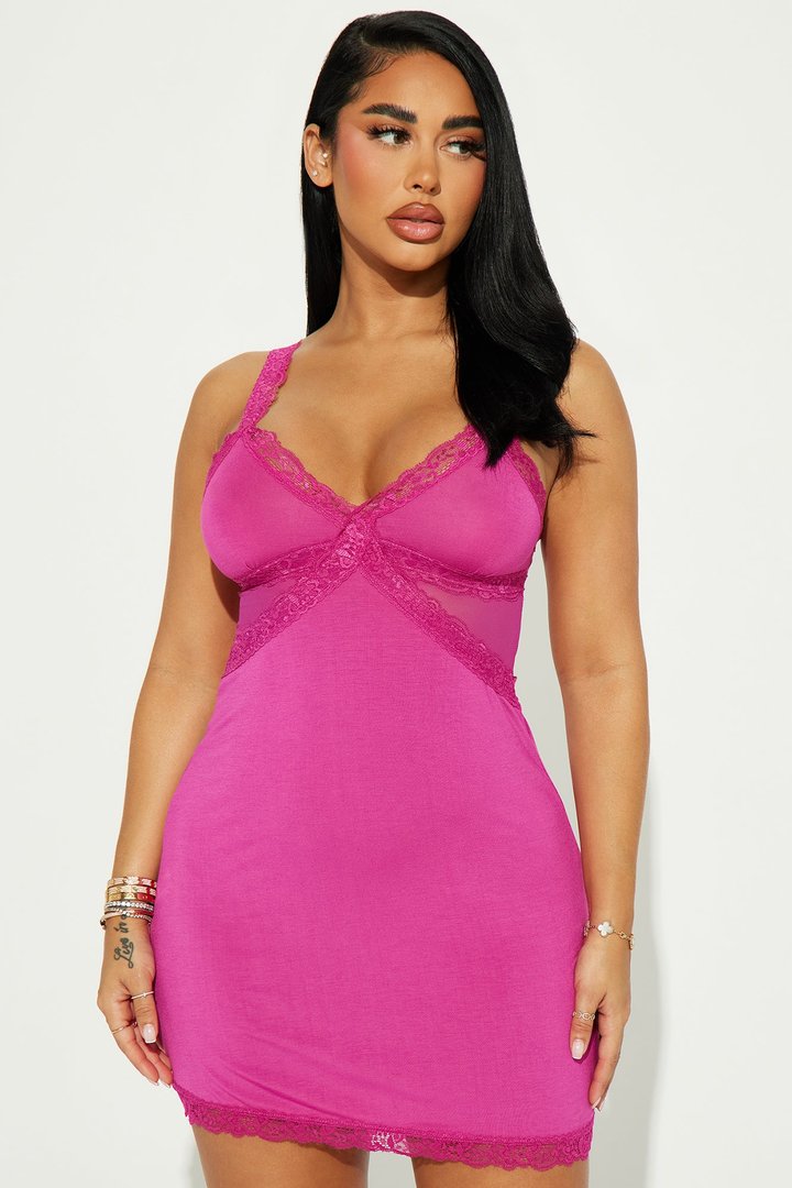 Sultry And Sweet Sleep Cami Dress - Pink