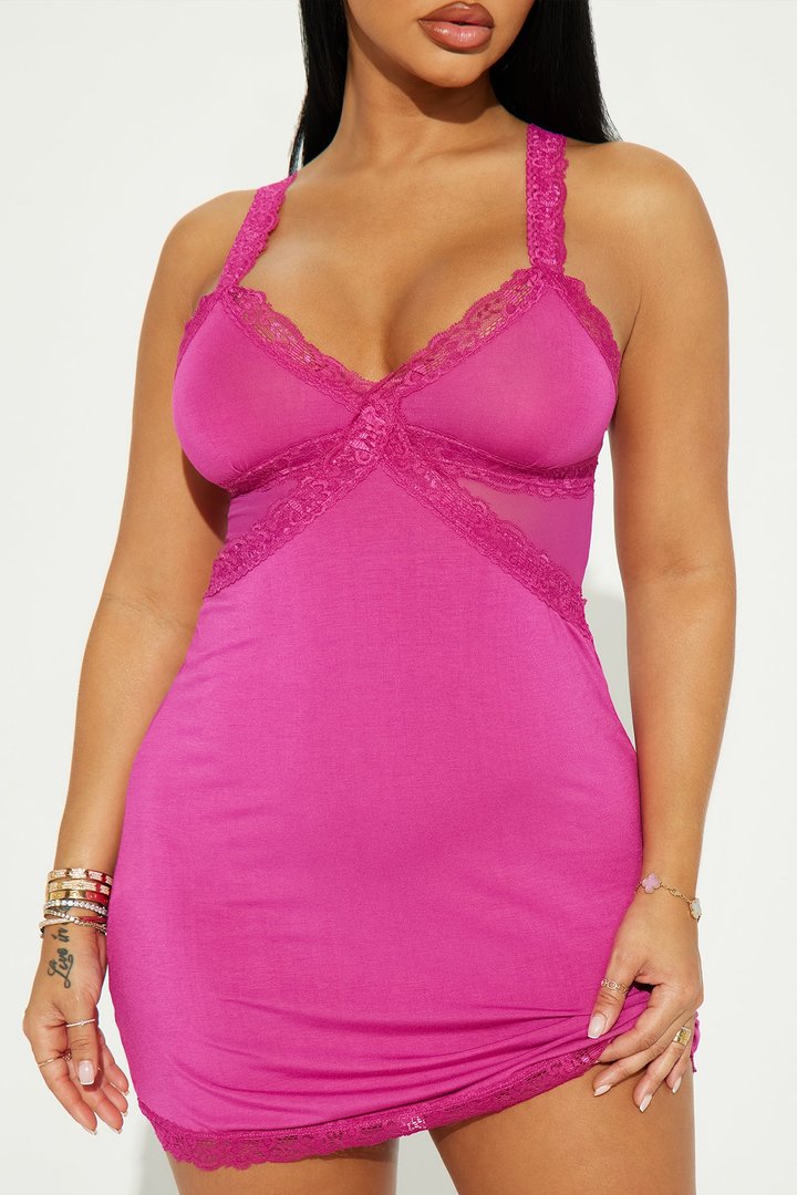 Sultry And Sweet Sleep Cami Dress - Pink