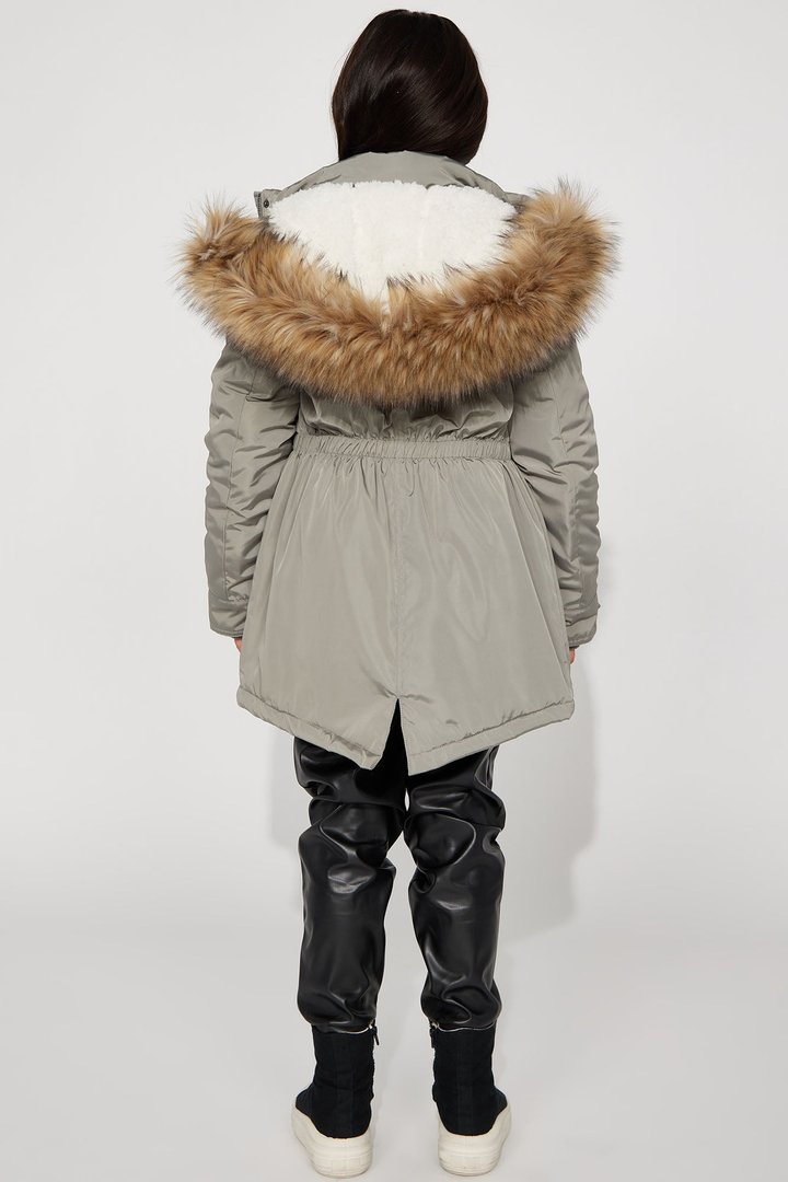 Mini Cold News Puffer Jacket - Olive