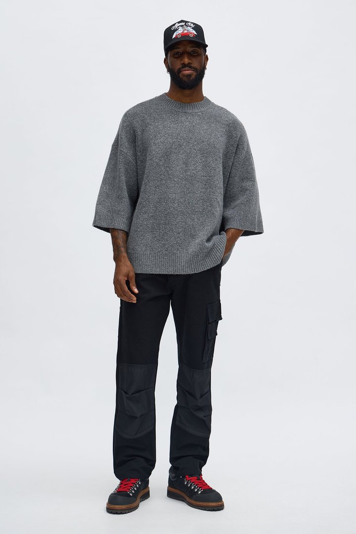 Oversized Ararat Sweater Shirt - Grey