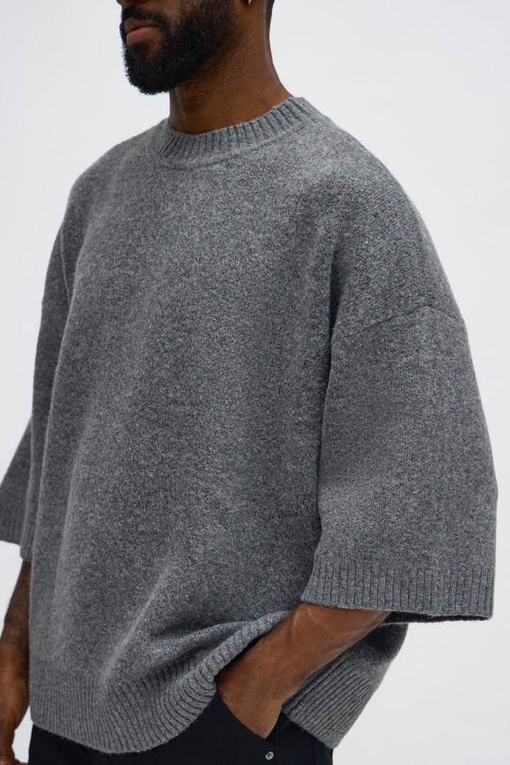 Oversized Ararat Sweater Shirt - Grey