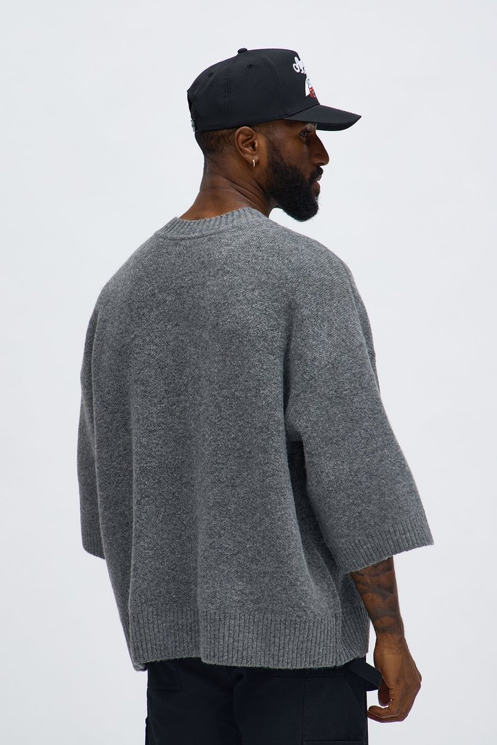 Oversized Ararat Sweater Shirt - Grey