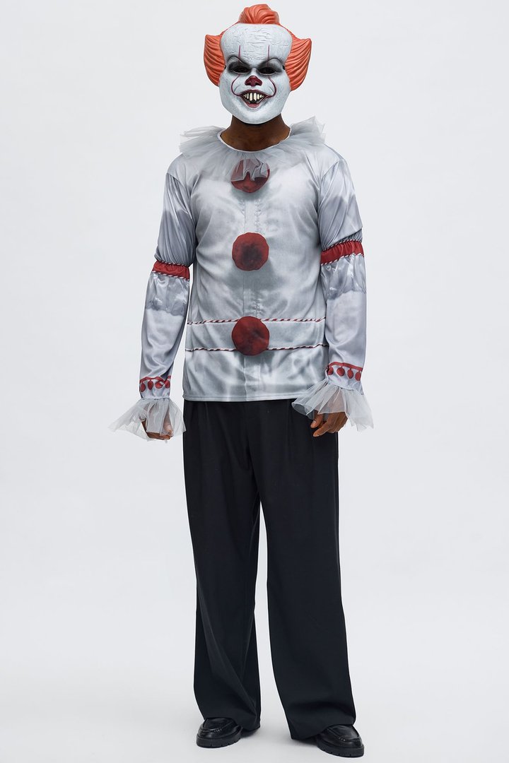 Pennywise 2 Piece Costume Set - White/combo