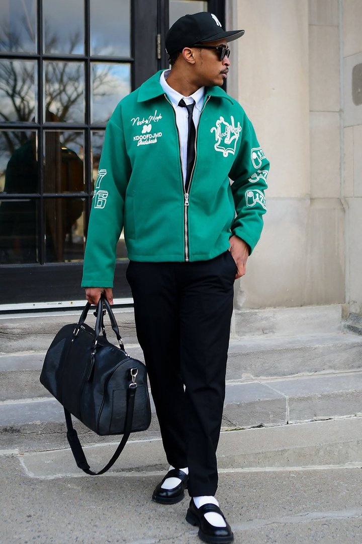 Independence Varsity Jacket - Kelly Green