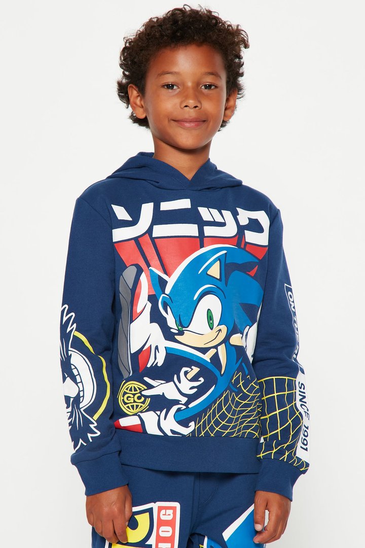 Mini Sonic The Hedgehog Jogger Set - Navy