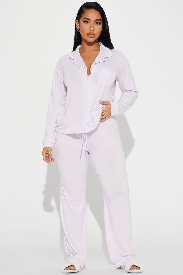 In The Morning PJ Pant Set - Lavender