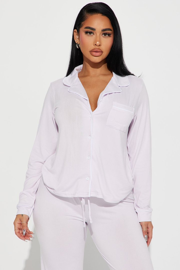 In The Morning PJ Pant Set - Lavender