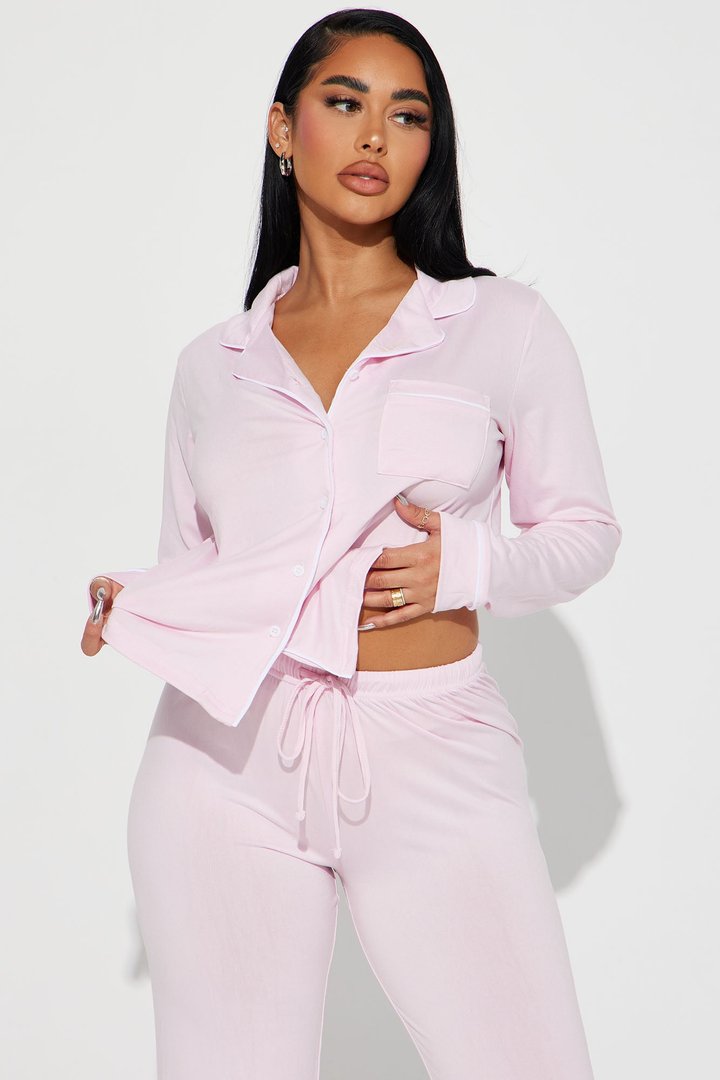 In The Morning PJ Pant Set - Pink