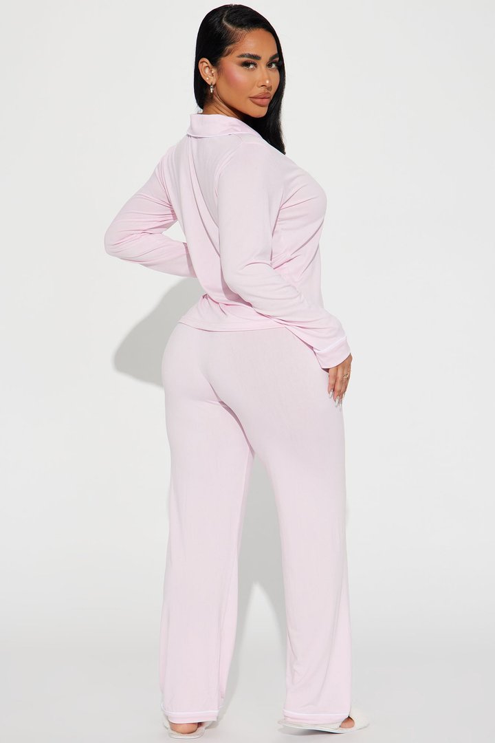 In The Morning PJ Pant Set - Pink