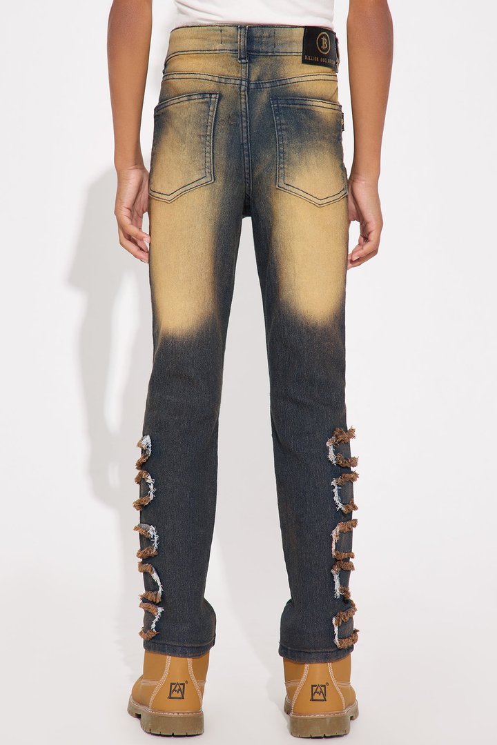 Mini Weston Mineral Wash Distressed Skinny Jeans - Copper